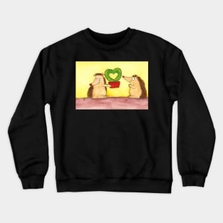 Hedgehog Heart Cactus Crewneck Sweatshirt